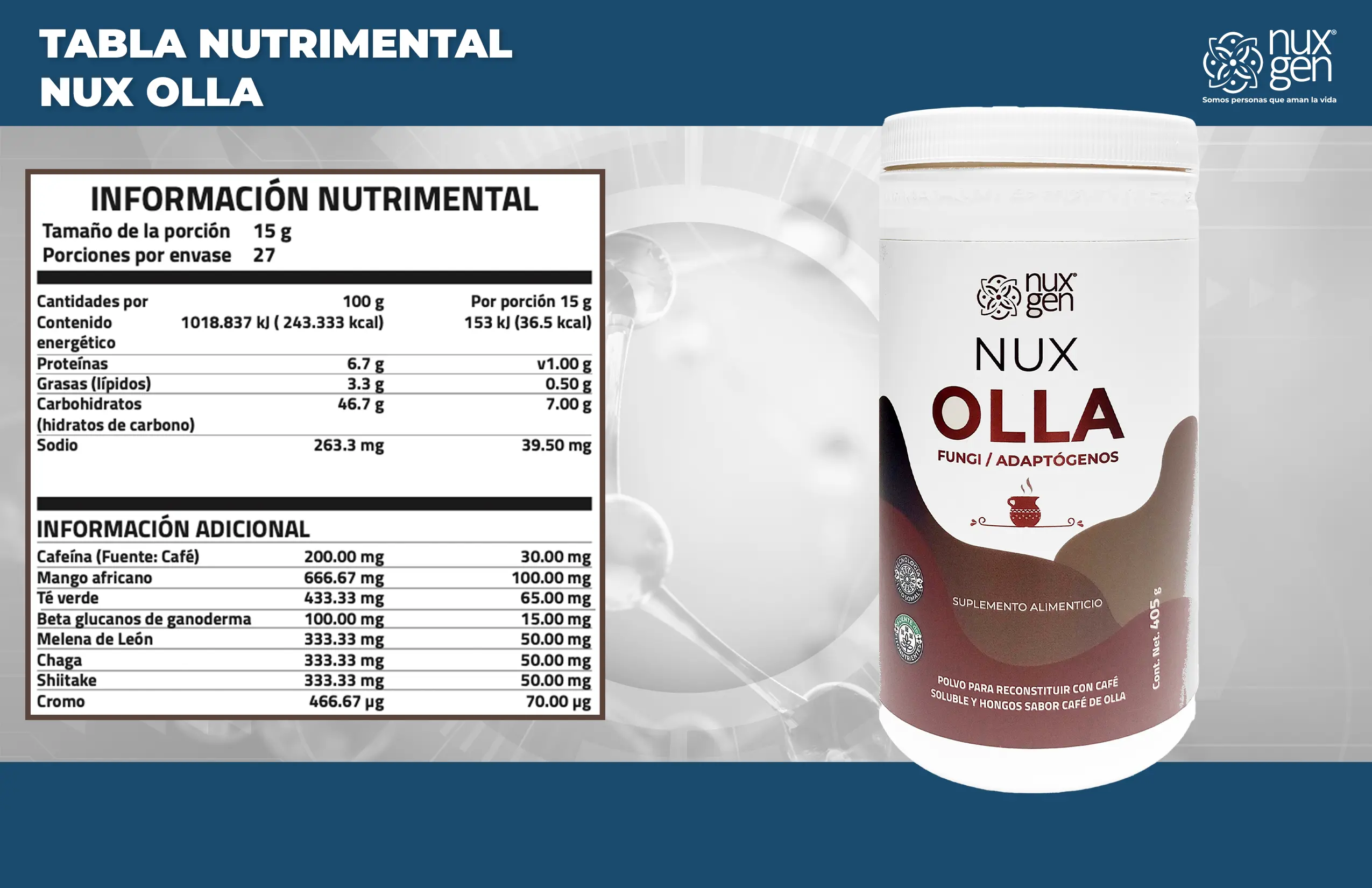 Tabla nutrimental